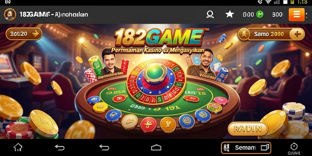 Tampilan gameplay menarik di 182GAME yang menunjukkan keseruan permainan Kasino.