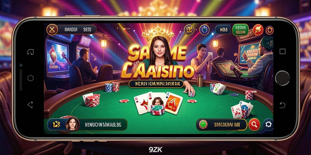 Screenshot gameplay Live Casino 9ZK yang menarik dan interaktif.