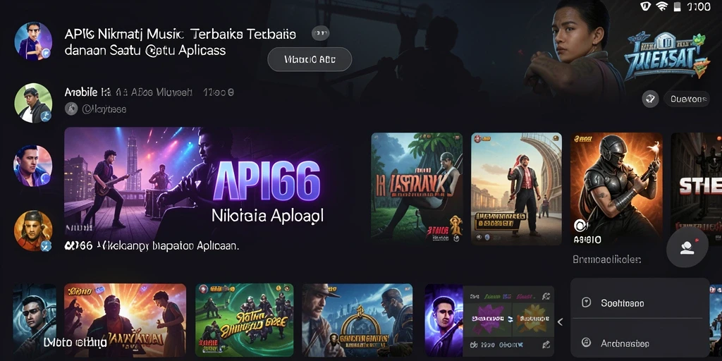 Tampilan gameplay API66, memperlihatkan berbagai fitur menarik dalam musik.