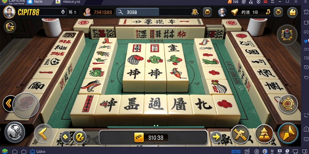 Gambar menunjukkan gameplay menarik dari CIPIT88 dengan kartu Mahjong.