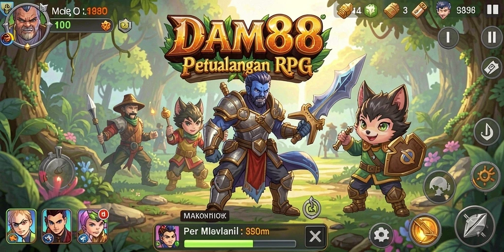 Tampilan gameplay RPG yang memukau dan penuh petualangan.