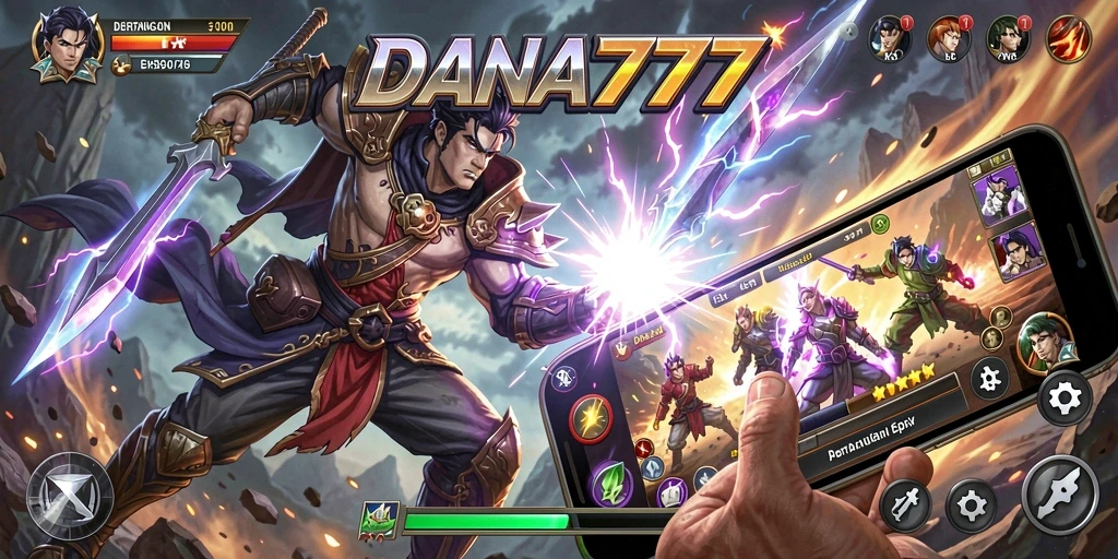 Gameplay DANA777 yang seru dalam pertarungan Fighting.