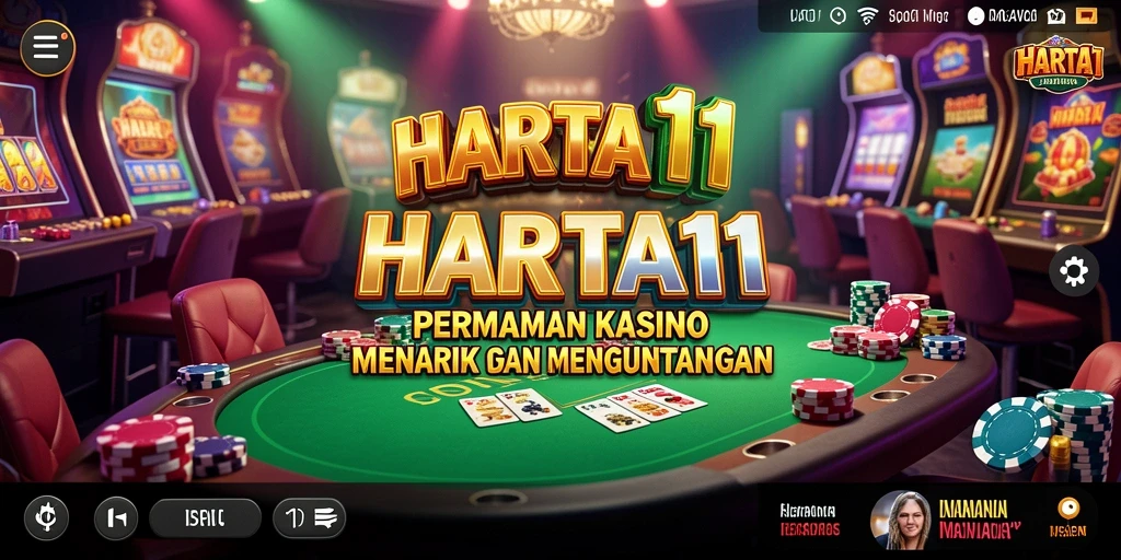 Tampilan gameplay HARTA11 yang menarik dengan berbagai permainan kasino.