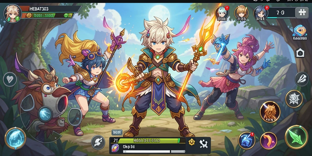 Gameplay seru dan menakjubkan dalam dunia anime.