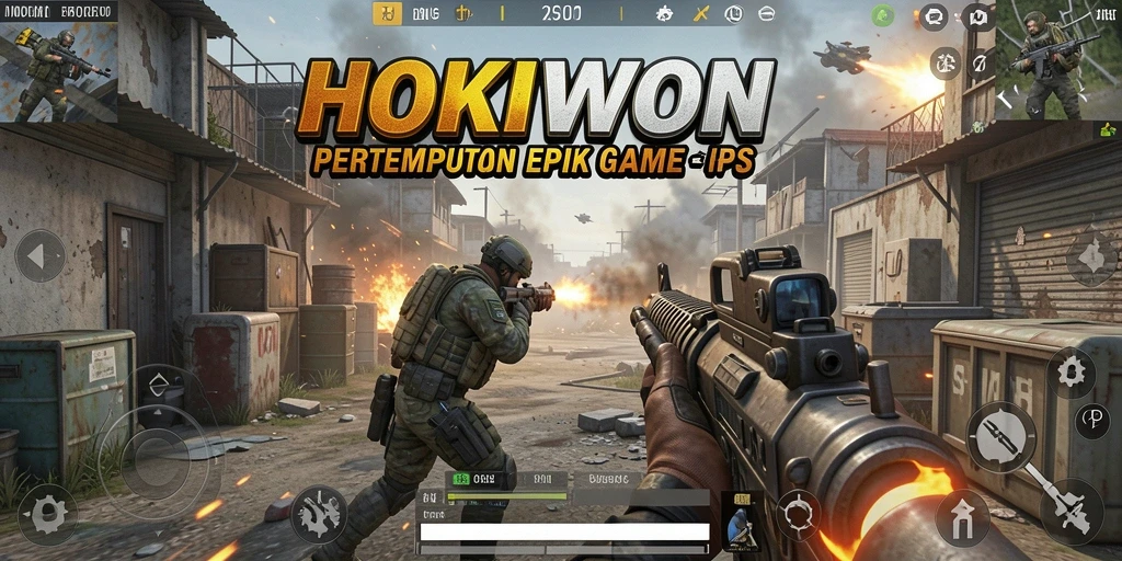 Tampilan gameplay HOKIWON yang intens dan penuh aksi.