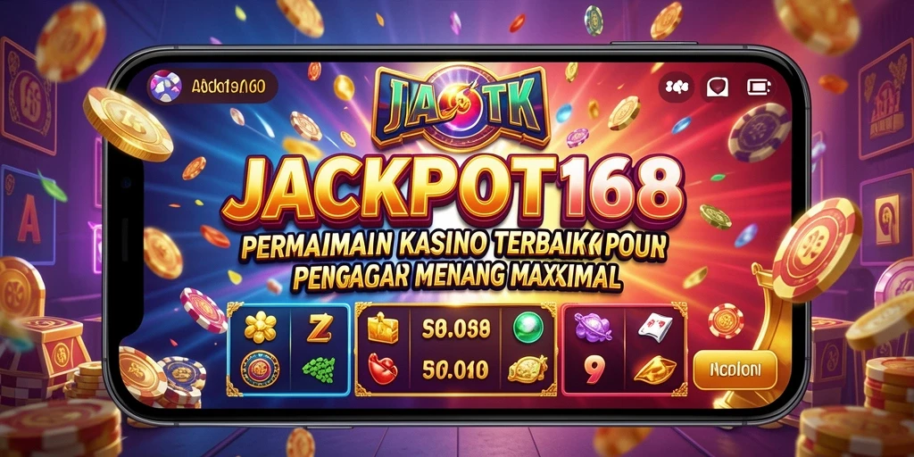 Screenshot JACKPOT168 menampilkan gameplay yang mendebarkan dalam permainan Kasino.