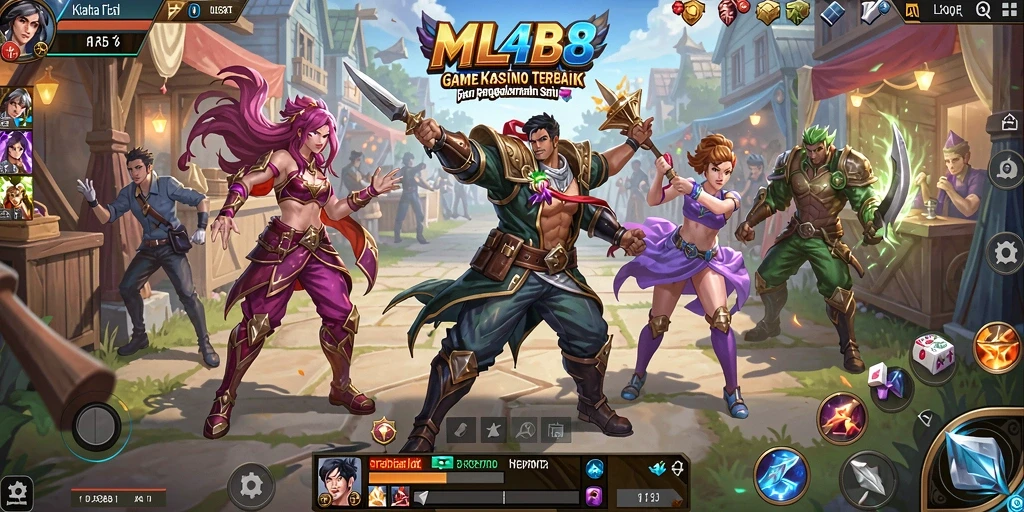 Tampilan menarik dari gameplay Kasino di MLBB8.