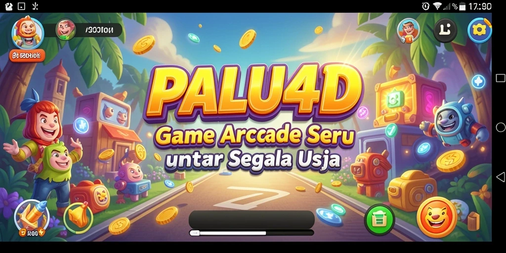 Tampilan gameplay menegangkan dan penuh warna dari PALU4D.