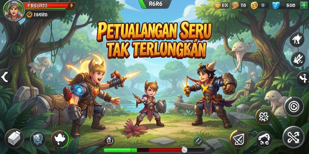 Tampilan gameplay seru dari game petualangan R6R6