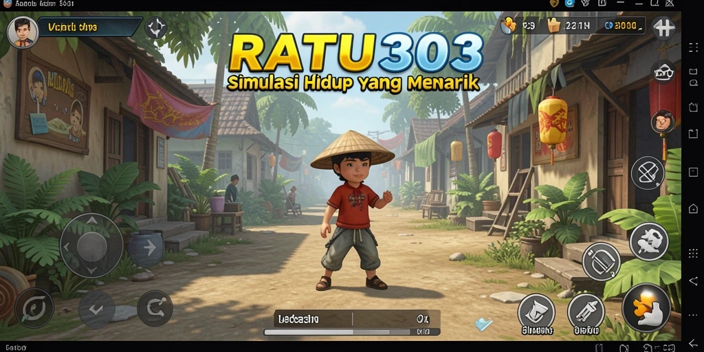 Screenshot utama RATU303 menunjukkan grafis game yang memukau dan gameplay interaktif.
