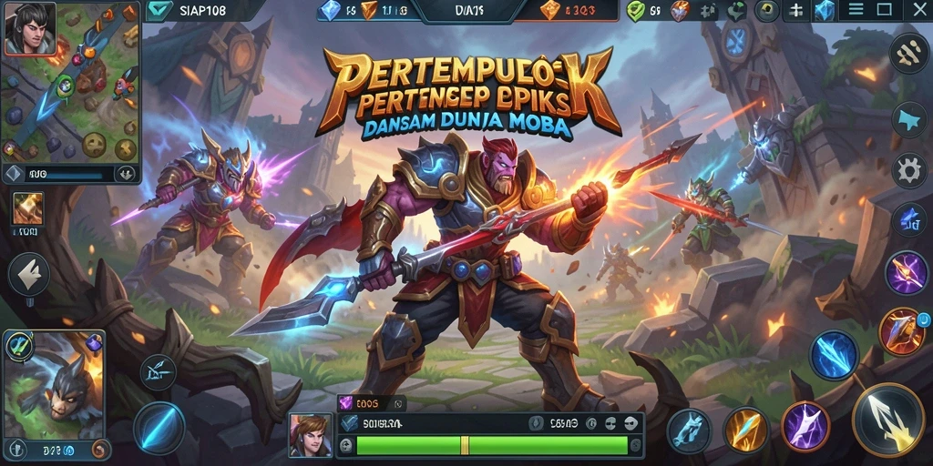Screenshot gameplay SIAP108 menampilkan aksi pertempuran yang seru.