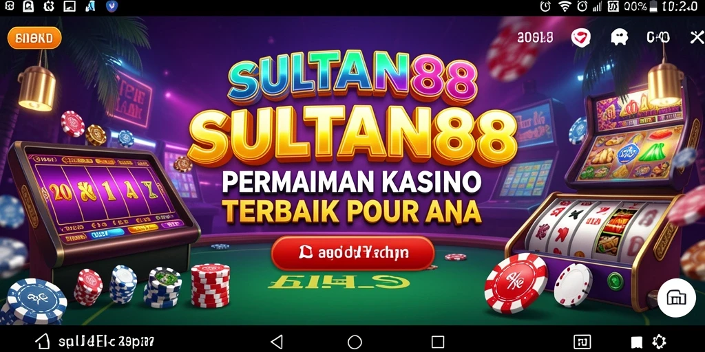 Screenshot utama SULTAN88 menampilkan gameplay seru dari permainan Kasino.