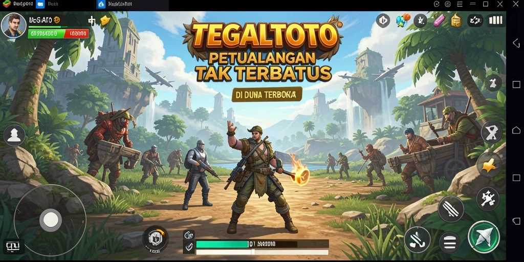Screenshot TEGALTOTO menampilkan aksi mendebarkan dalam dunia terbuka.
