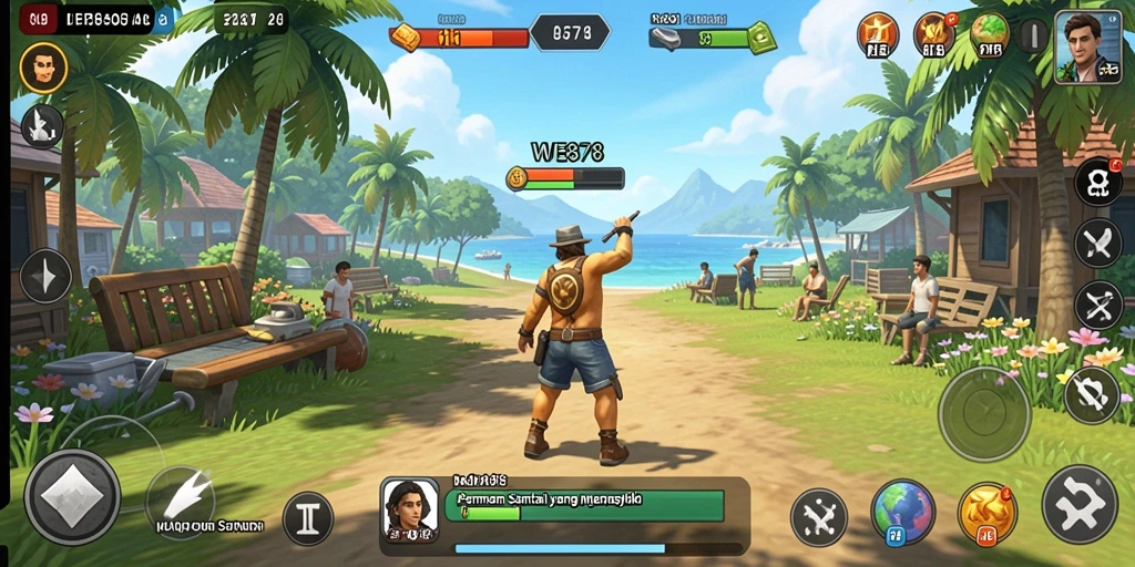 Tangkapan layar WE878 menampilkan gameplay yang menyenangkan dan interaktif.
