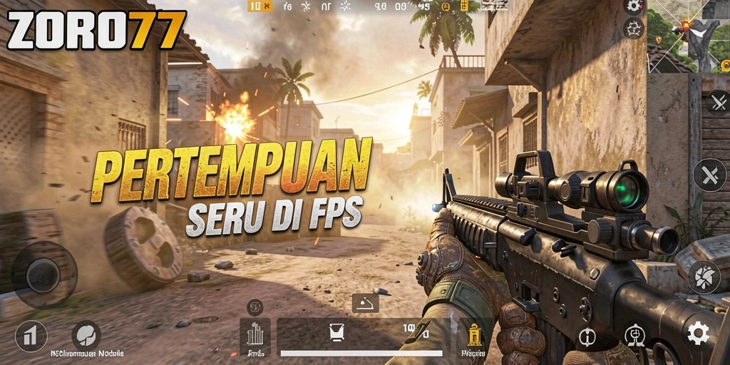 Tampilan gameplay ZORO77 yang intens dan mendebarkan.